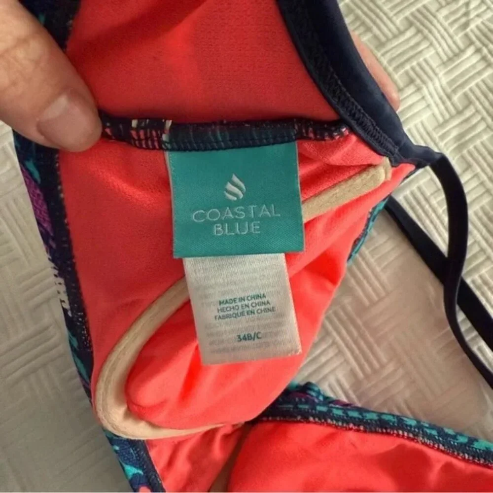 ⭐️ Coastal Blue Vibrant Bikini Top